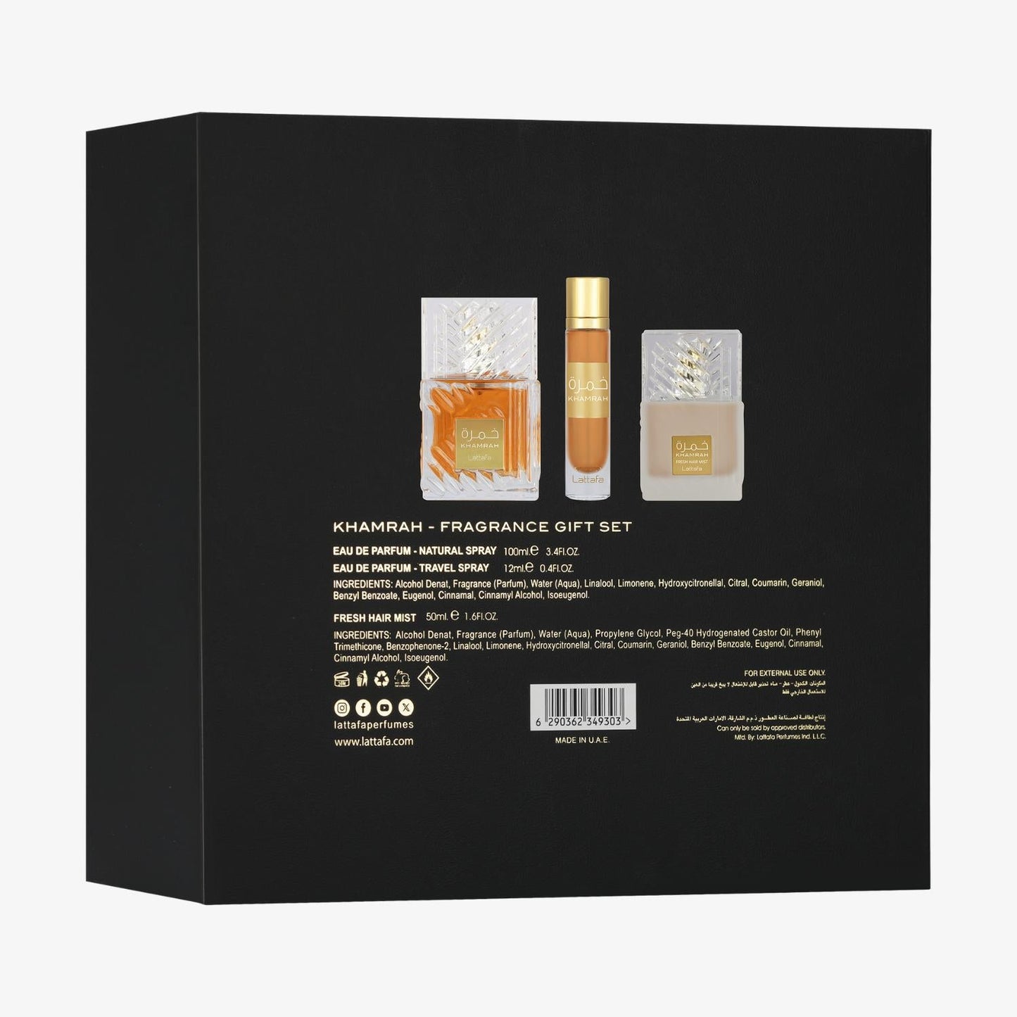 Khamrah 3pcs Gift Set