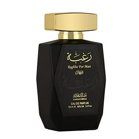 Raghba para hombre EDP - 100 ml (3,4 oz) con desodorante de Lattafa