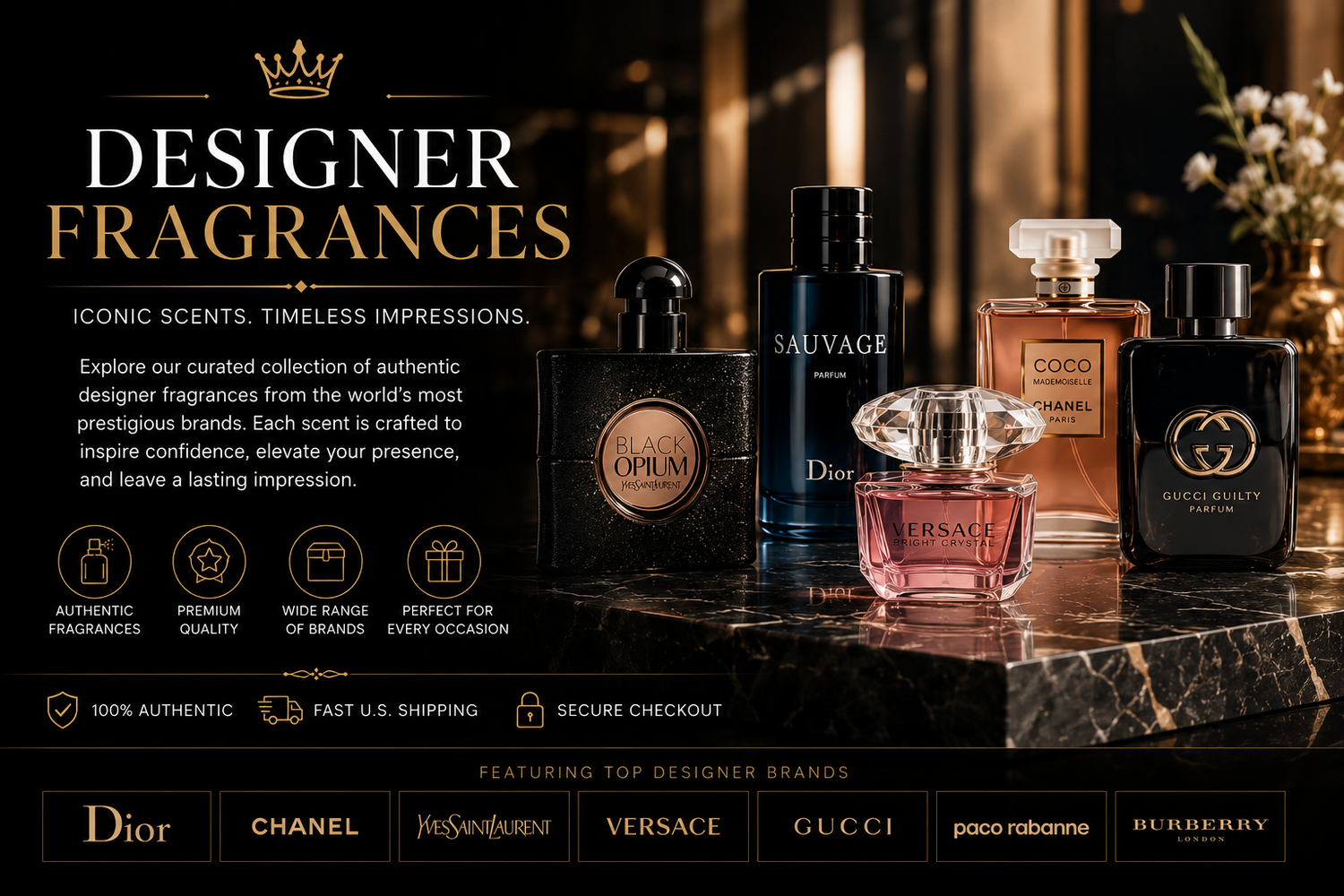 Designer Fragrances | Luxury Perfumes | CROWN & OUD
