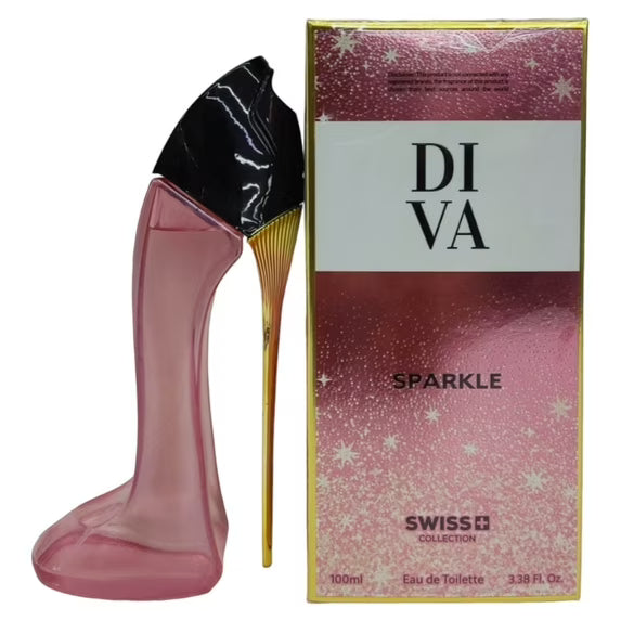 Perfume de mujer Diva Sparkle Colección Suiza 100 ml 3.4 fl oz