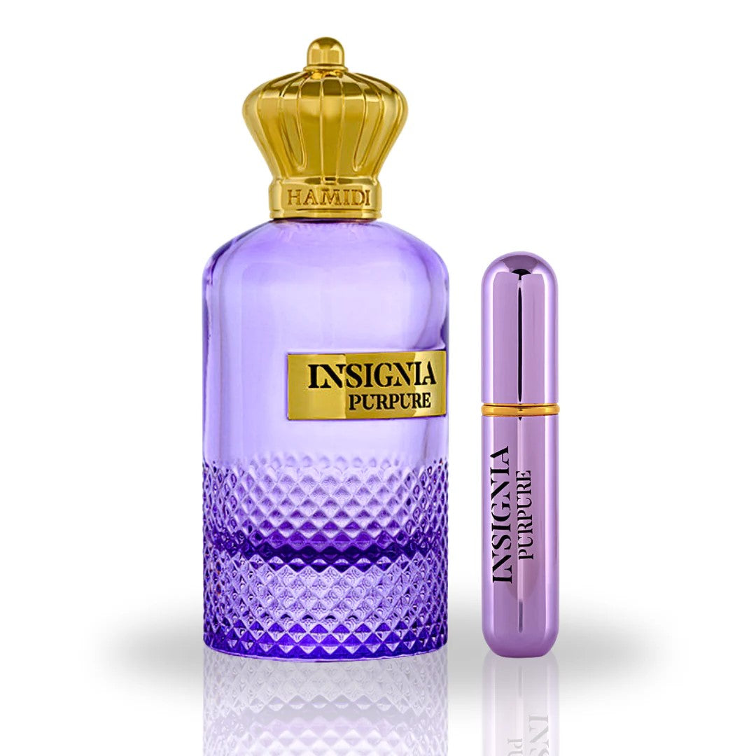 INSIGNIA PURPURE EDP Spray 105ML (3.5 OZ) de Hamidi | Un aura duradera de elegancia refinada.