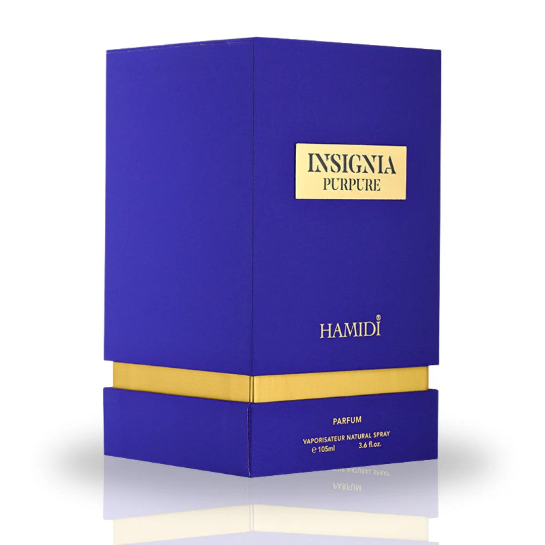 INSIGNIA PURPURE EDP Spray 105ML (3.5 OZ) de Hamidi | Un aura duradera de elegancia refinada.