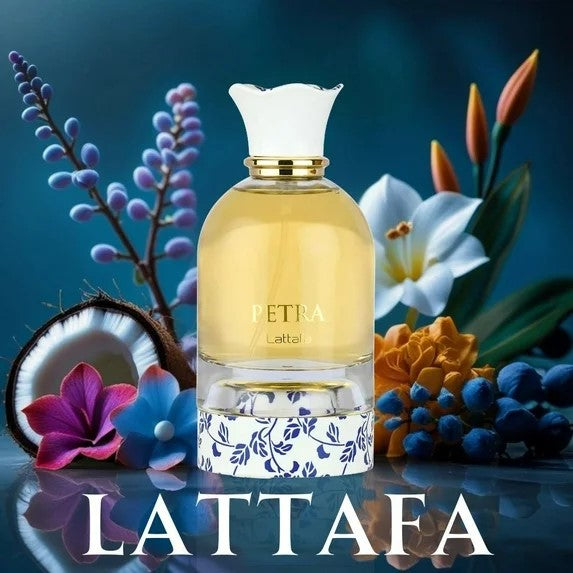 Petra Eau de Parfum EDP Spray 100ml (3.4 Oz) por Lattafa (Fragancia unisex)